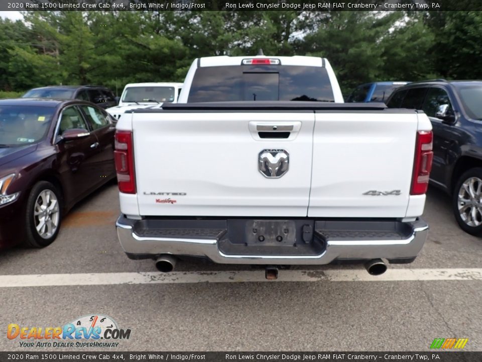 2020 Ram 1500 Limited Crew Cab 4x4 Bright White / Indigo/Frost Photo #4