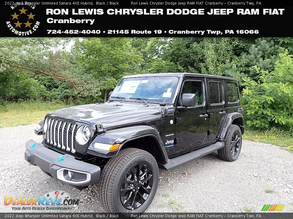 2022 Jeep Wrangler Unlimited Sahara 4XE Hybrid Black / Black Photo #1