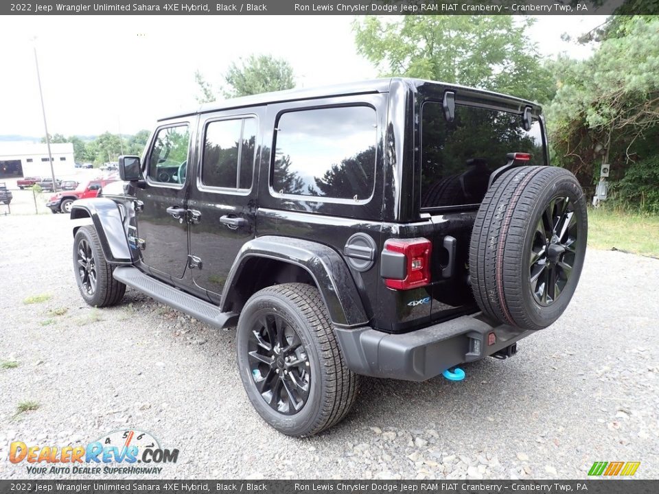 2022 Jeep Wrangler Unlimited Sahara 4XE Hybrid Black / Black Photo #3