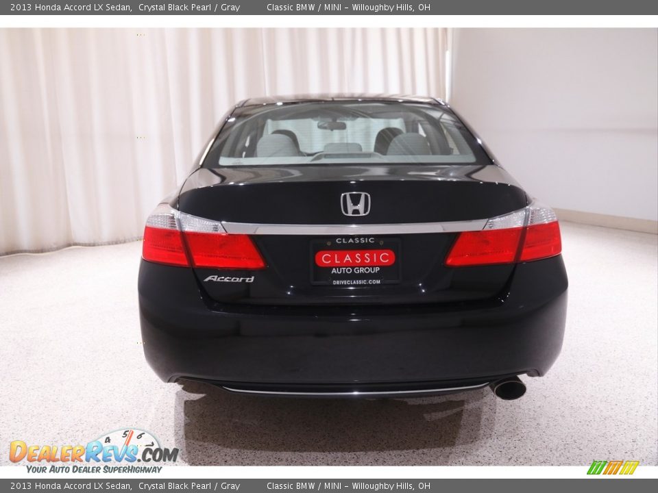 2013 Honda Accord LX Sedan Crystal Black Pearl / Gray Photo #17