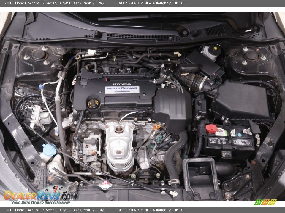 2013 Honda Accord LX Sedan Crystal Black Pearl / Gray Photo #18