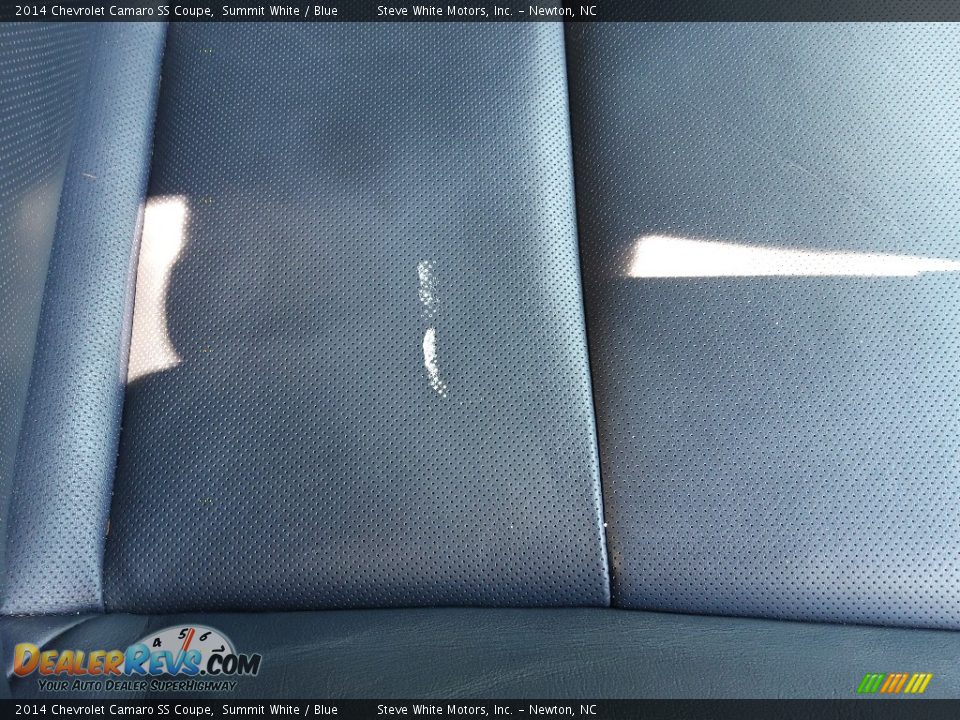 2014 Chevrolet Camaro SS Coupe Summit White / Blue Photo #19