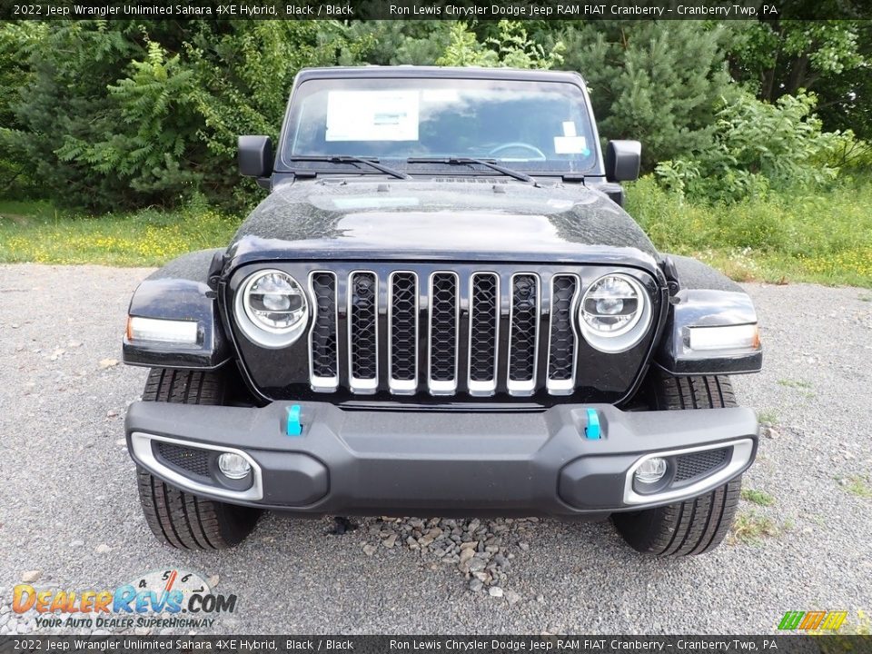 2022 Jeep Wrangler Unlimited Sahara 4XE Hybrid Black / Black Photo #8