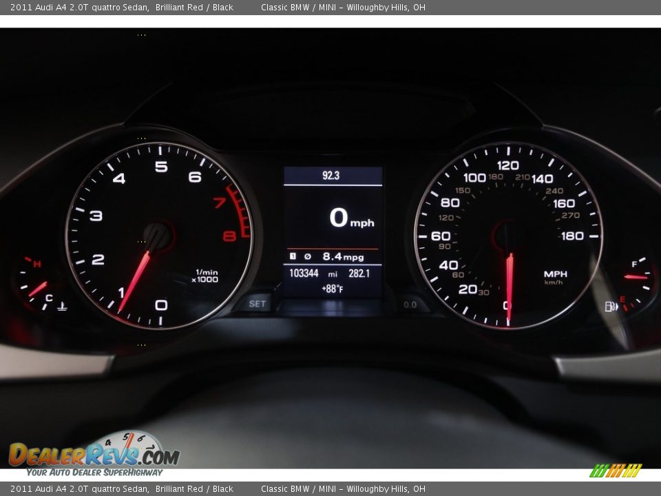 2011 Audi A4 2.0T quattro Sedan Gauges Photo #8