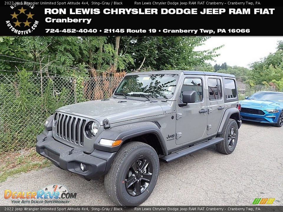 2022 Jeep Wrangler Unlimited Sport Altitude 4x4 Sting-Gray / Black Photo #1