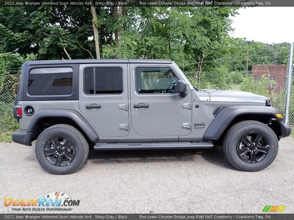 2022 Jeep Wrangler Unlimited Sport Altitude 4x4 Sting-Gray / Black Photo #3