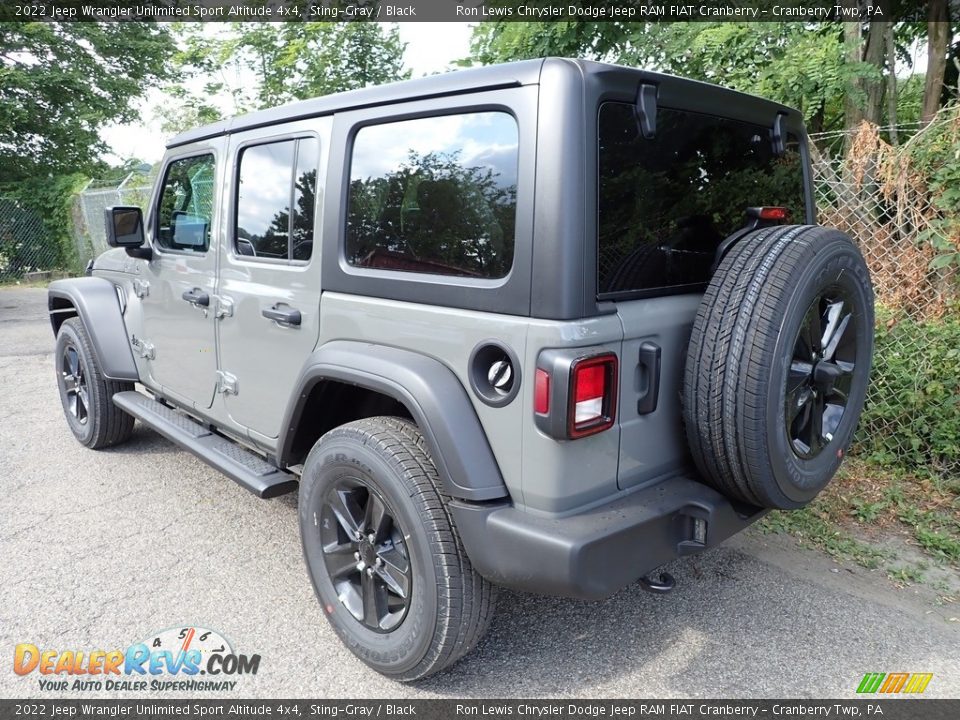 2022 Jeep Wrangler Unlimited Sport Altitude 4x4 Sting-Gray / Black Photo #5