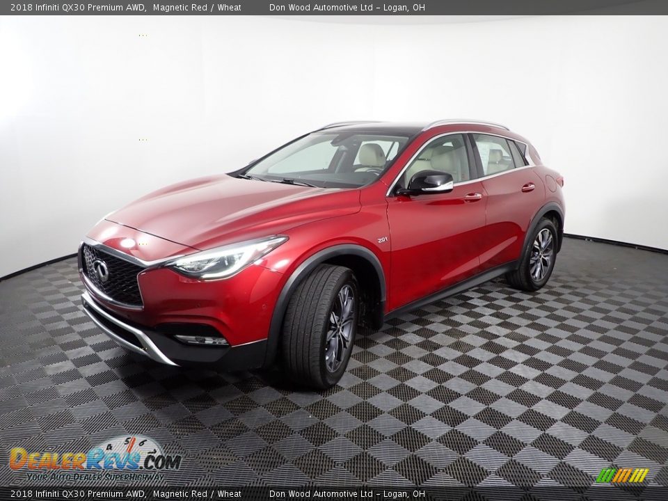 2018 Infiniti QX30 Premium AWD Magnetic Red / Wheat Photo #7