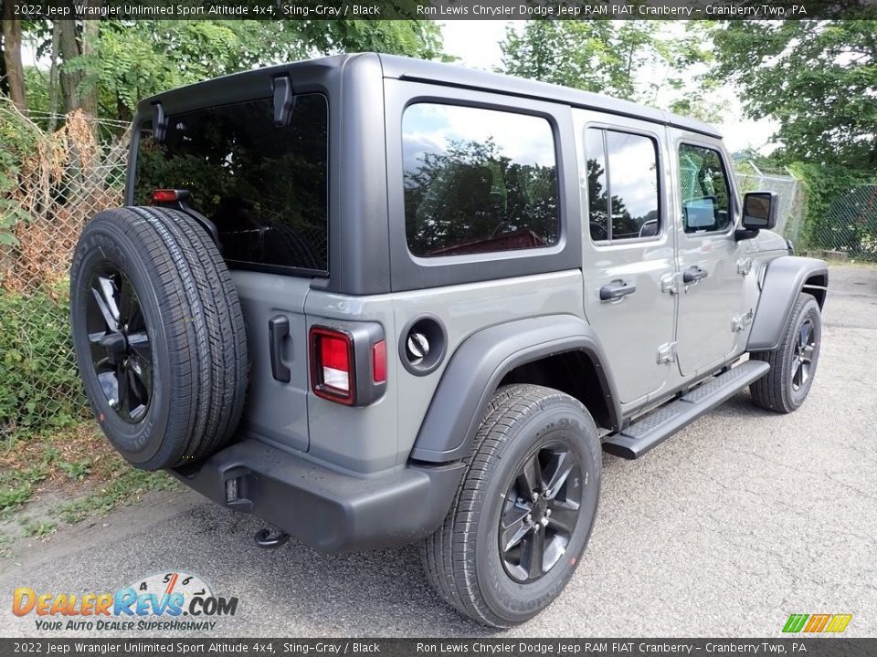 2022 Jeep Wrangler Unlimited Sport Altitude 4x4 Sting-Gray / Black Photo #6