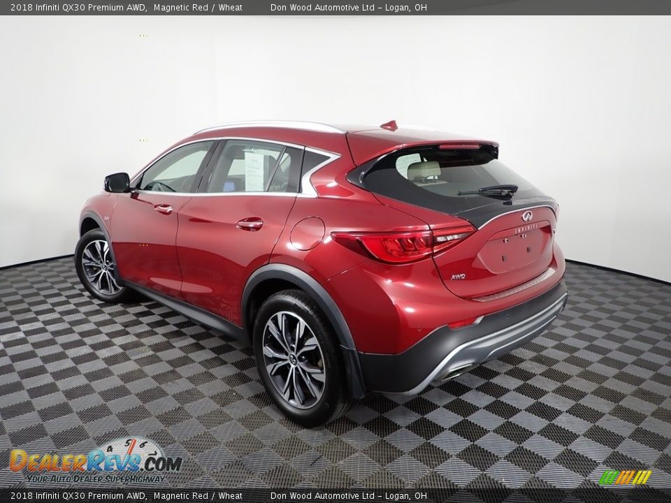 2018 Infiniti QX30 Premium AWD Magnetic Red / Wheat Photo #8