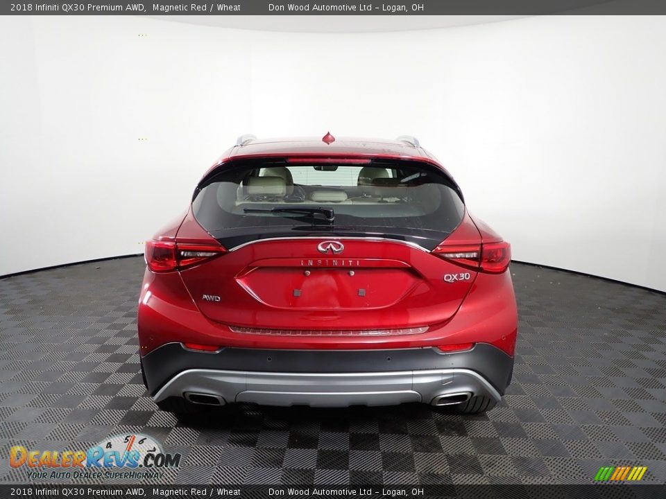 2018 Infiniti QX30 Premium AWD Magnetic Red / Wheat Photo #9