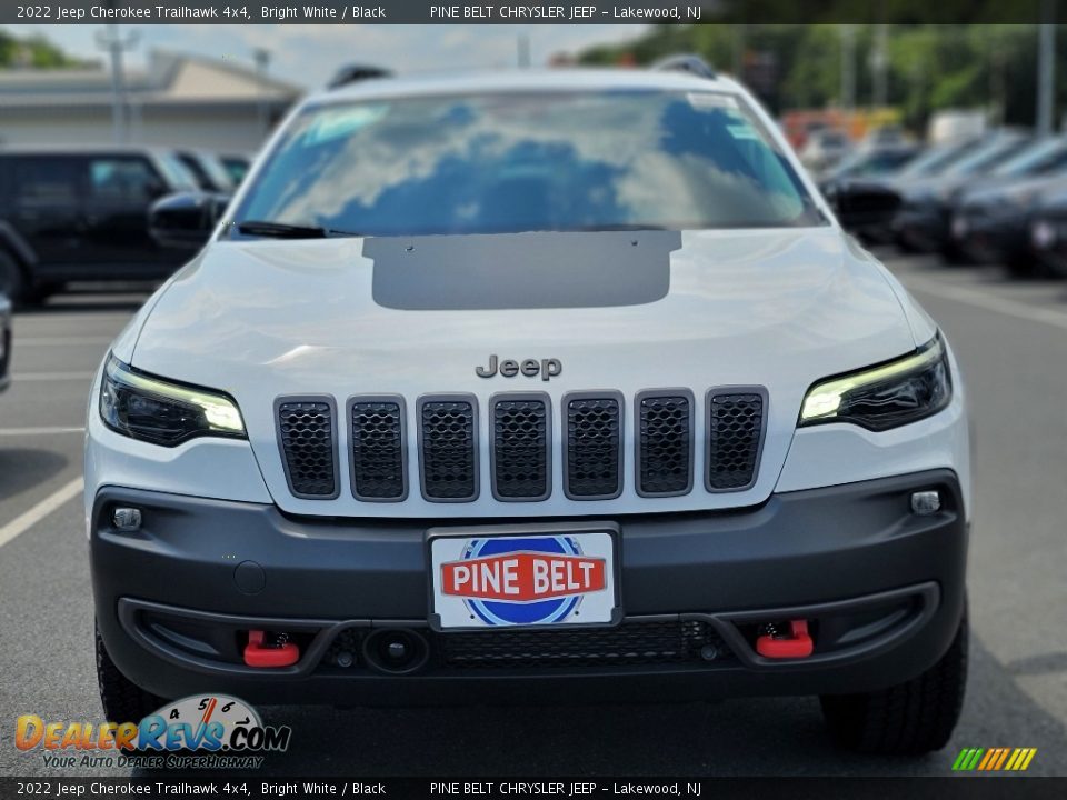 2022 Jeep Cherokee Trailhawk 4x4 Bright White / Black Photo #2