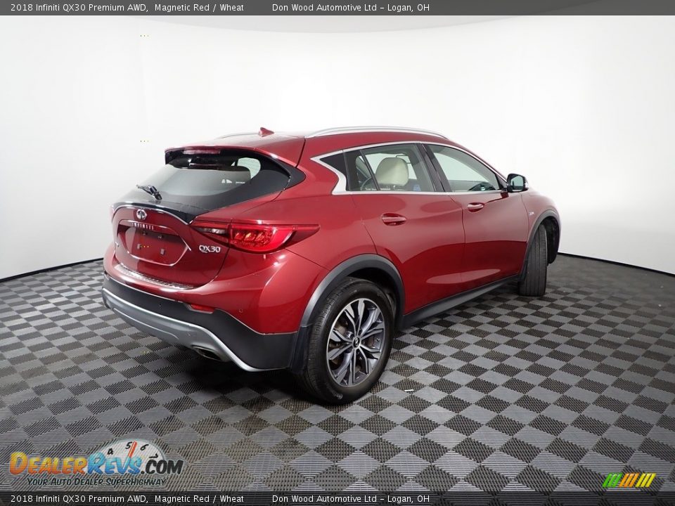 2018 Infiniti QX30 Premium AWD Magnetic Red / Wheat Photo #12