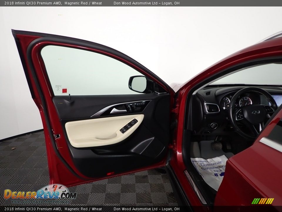 2018 Infiniti QX30 Premium AWD Magnetic Red / Wheat Photo #13