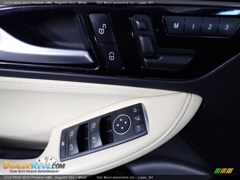 2018 Infiniti QX30 Premium AWD Magnetic Red / Wheat Photo #14