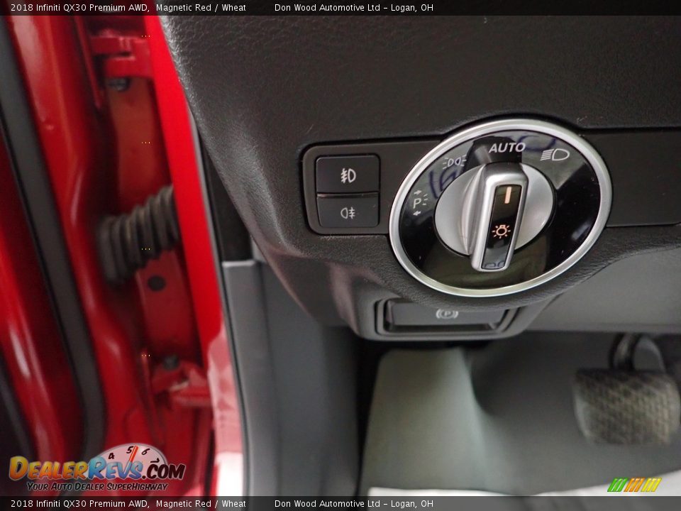 2018 Infiniti QX30 Premium AWD Magnetic Red / Wheat Photo #17