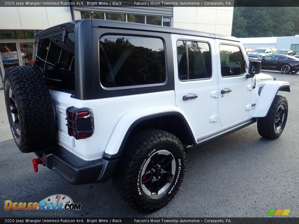 2020 Jeep Wrangler Unlimited Rubicon 4x4 Bright White / Black Photo #2