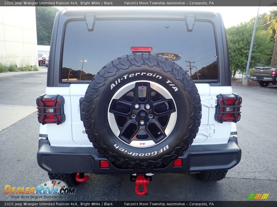 2020 Jeep Wrangler Unlimited Rubicon 4x4 Bright White / Black Photo #3