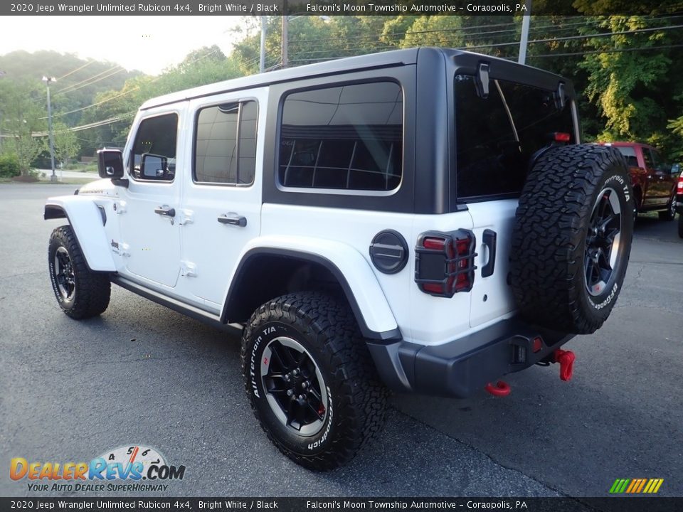 2020 Jeep Wrangler Unlimited Rubicon 4x4 Bright White / Black Photo #5