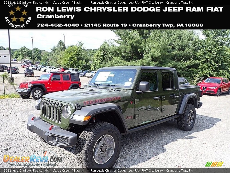 2022 Jeep Gladiator Rubicon 4x4 Sarge Green / Black Photo #1