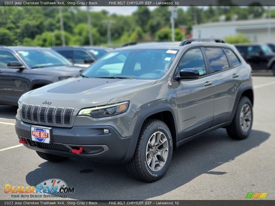 2022 Jeep Cherokee Trailhawk 4x4 Sting-Gray / Black Photo #1