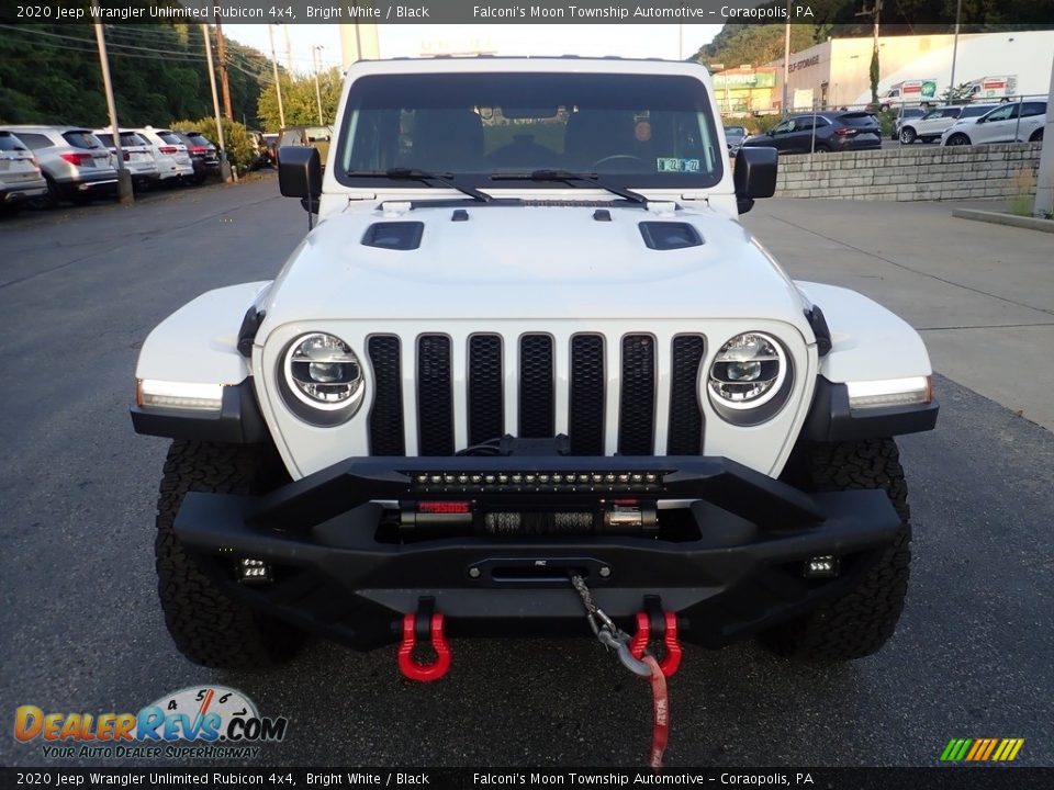 2020 Jeep Wrangler Unlimited Rubicon 4x4 Bright White / Black Photo #8