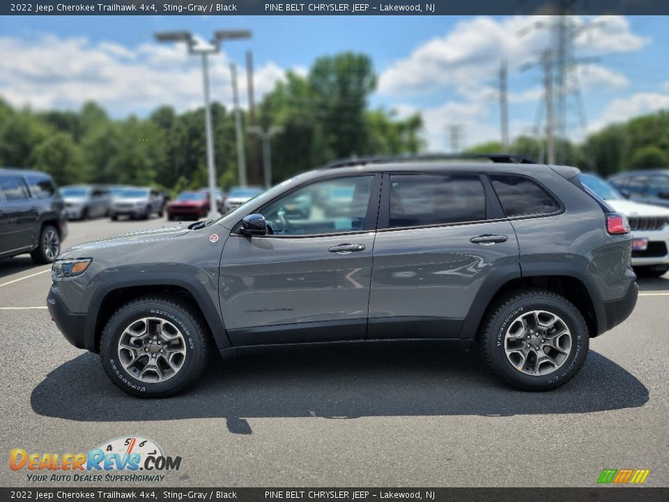 2022 Jeep Cherokee Trailhawk 4x4 Sting-Gray / Black Photo #3