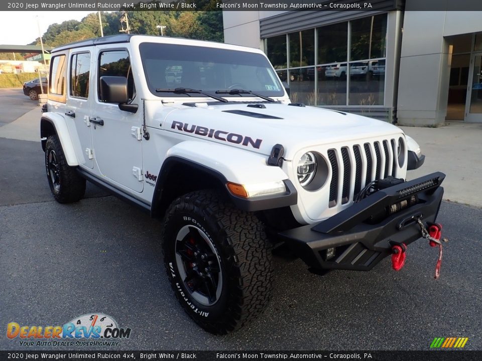 2020 Jeep Wrangler Unlimited Rubicon 4x4 Bright White / Black Photo #9