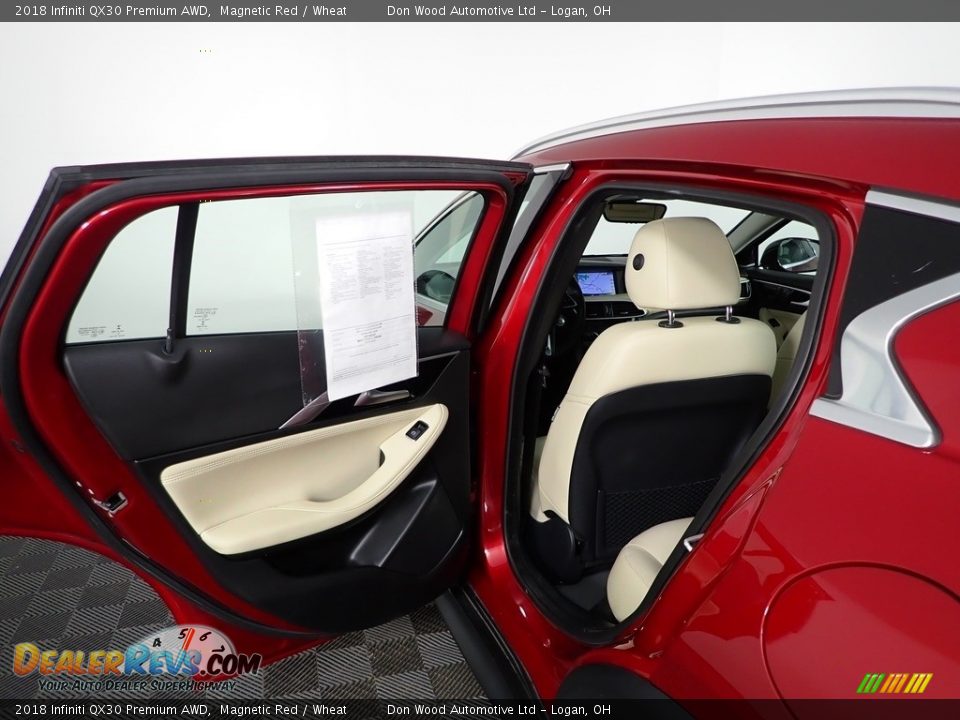 2018 Infiniti QX30 Premium AWD Magnetic Red / Wheat Photo #26