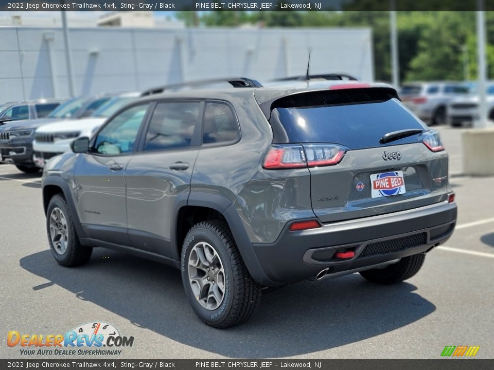 2022 Jeep Cherokee Trailhawk 4x4 Sting-Gray / Black Photo #4