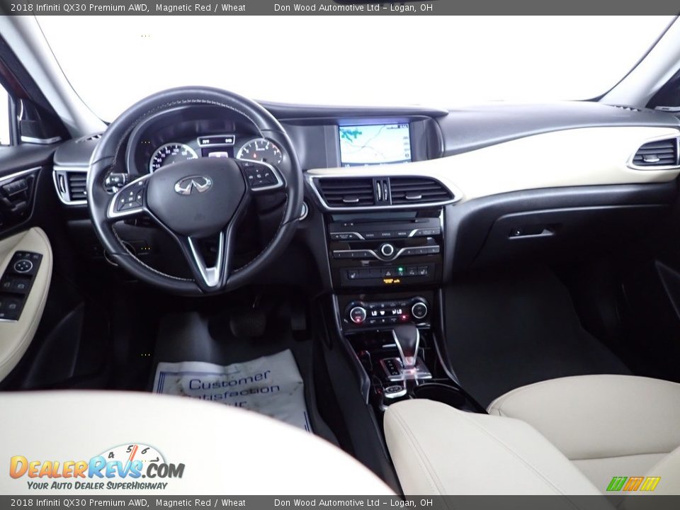 2018 Infiniti QX30 Premium AWD Magnetic Red / Wheat Photo #28
