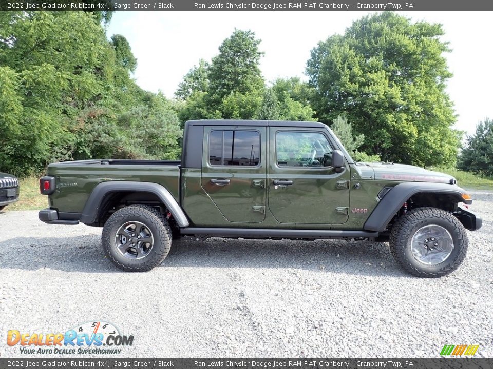 2022 Jeep Gladiator Rubicon 4x4 Sarge Green / Black Photo #6