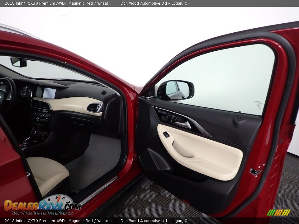 2018 Infiniti QX30 Premium AWD Magnetic Red / Wheat Photo #29