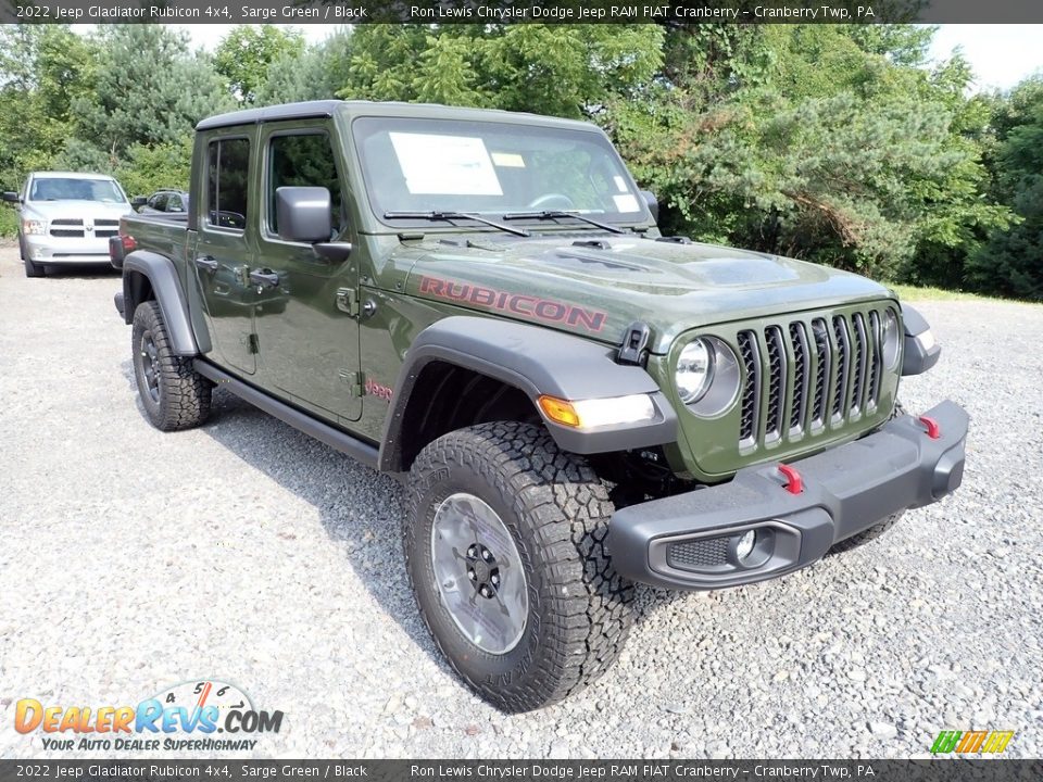 2022 Jeep Gladiator Rubicon 4x4 Sarge Green / Black Photo #7