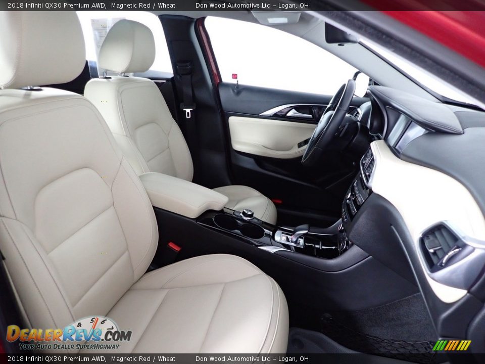 2018 Infiniti QX30 Premium AWD Magnetic Red / Wheat Photo #30