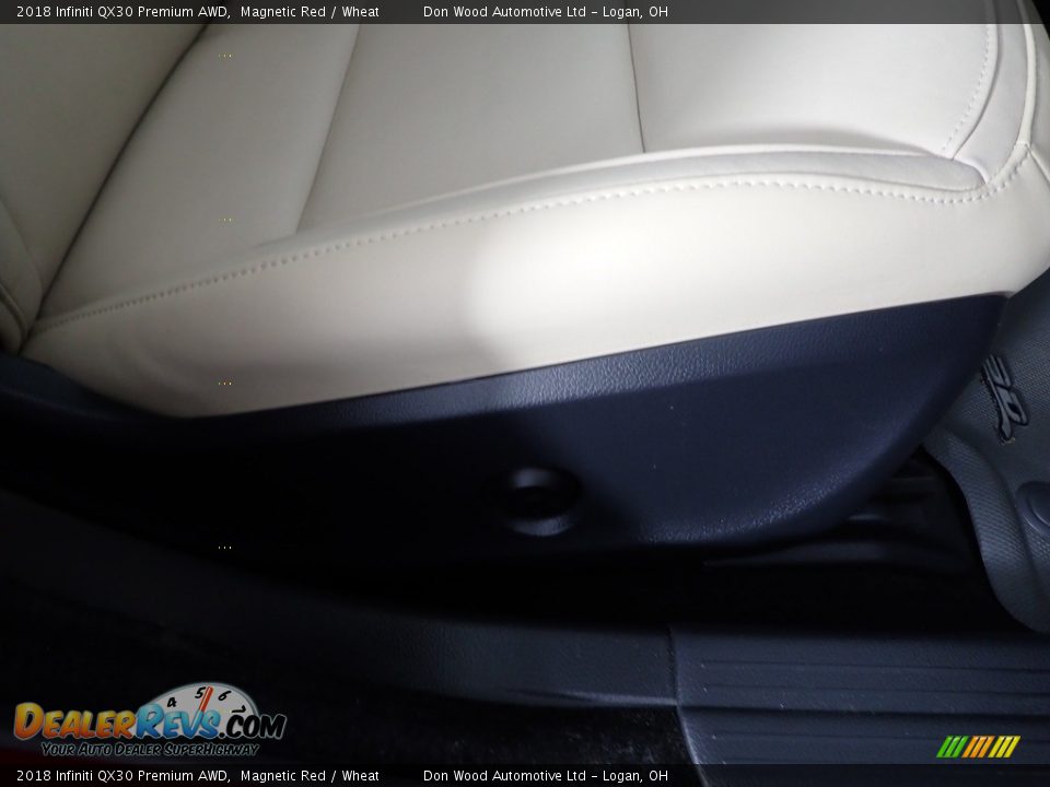 2018 Infiniti QX30 Premium AWD Magnetic Red / Wheat Photo #31