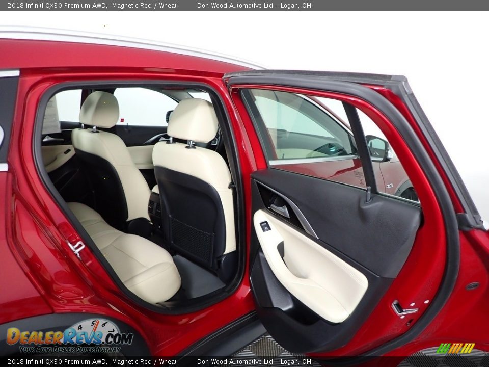 2018 Infiniti QX30 Premium AWD Magnetic Red / Wheat Photo #32