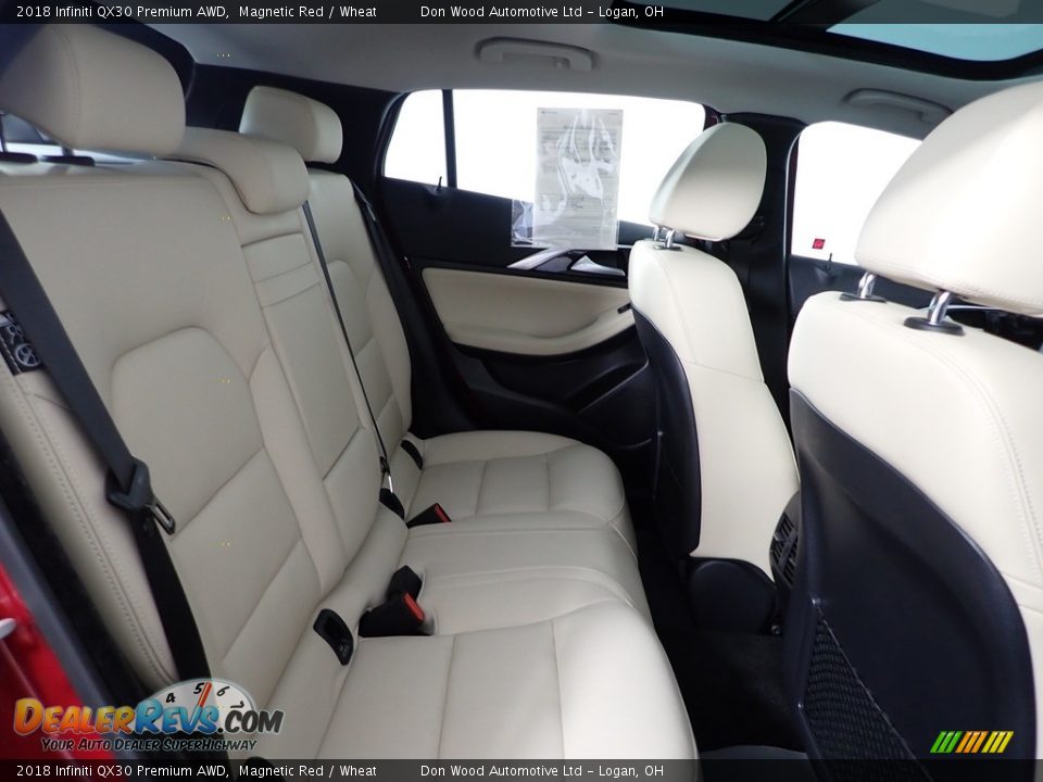 2018 Infiniti QX30 Premium AWD Magnetic Red / Wheat Photo #33