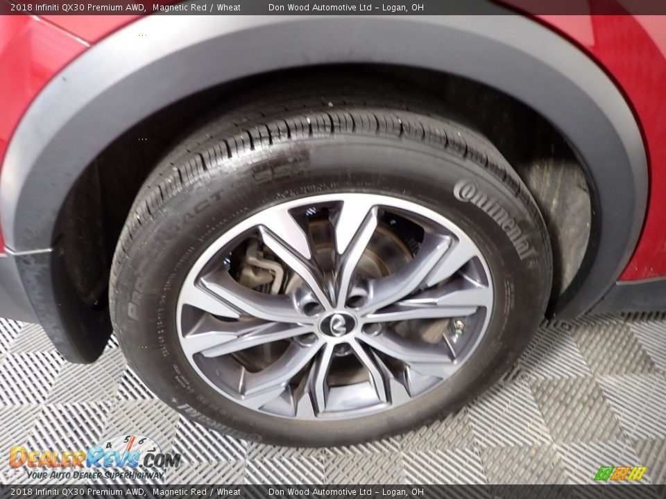 2018 Infiniti QX30 Premium AWD Magnetic Red / Wheat Photo #34