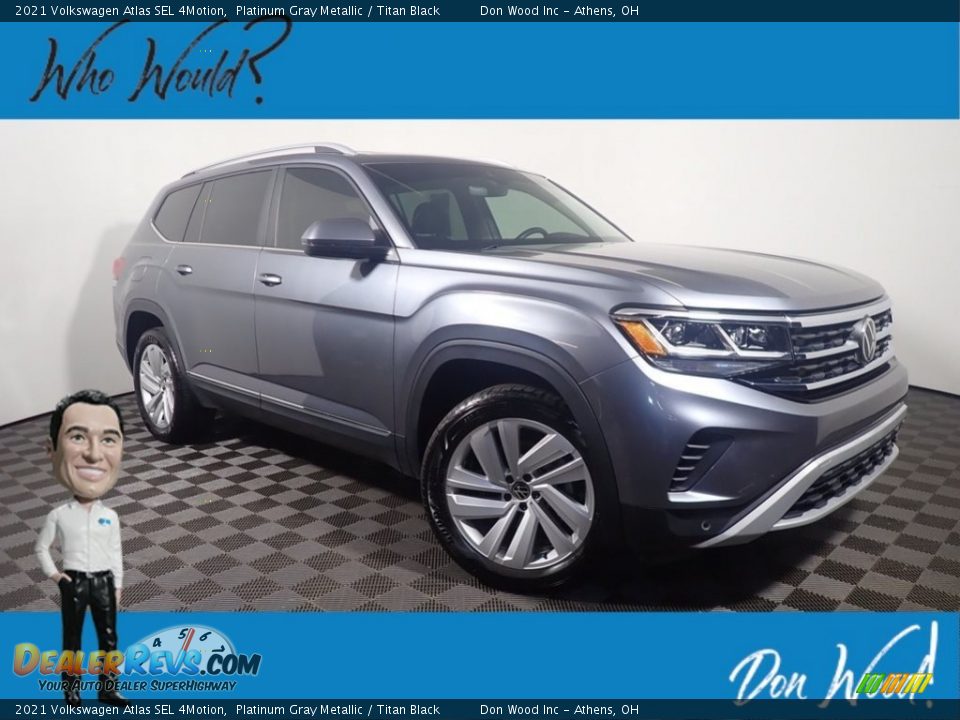 2021 Volkswagen Atlas SEL 4Motion Platinum Gray Metallic / Titan Black Photo #1