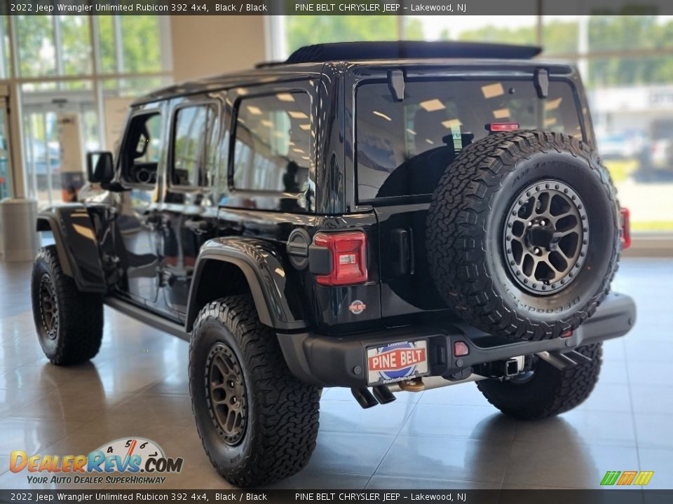 2022 Jeep Wrangler Unlimited Rubicon 392 4x4 Black / Black Photo #4