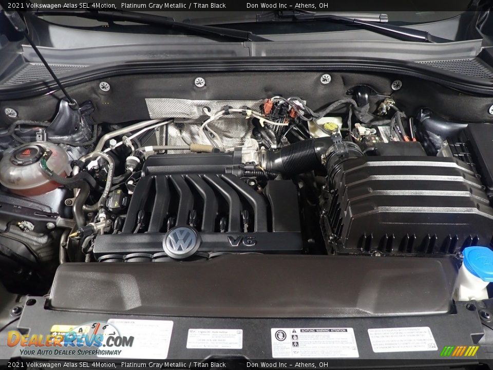 2021 Volkswagen Atlas SEL 4Motion Platinum Gray Metallic / Titan Black Photo #9