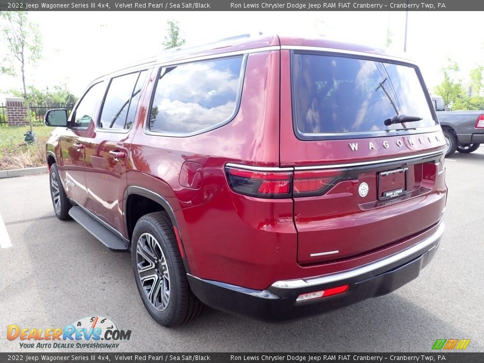 2022 Jeep Wagoneer Series III 4x4 Velvet Red Pearl / Sea Salt/Black Photo #3