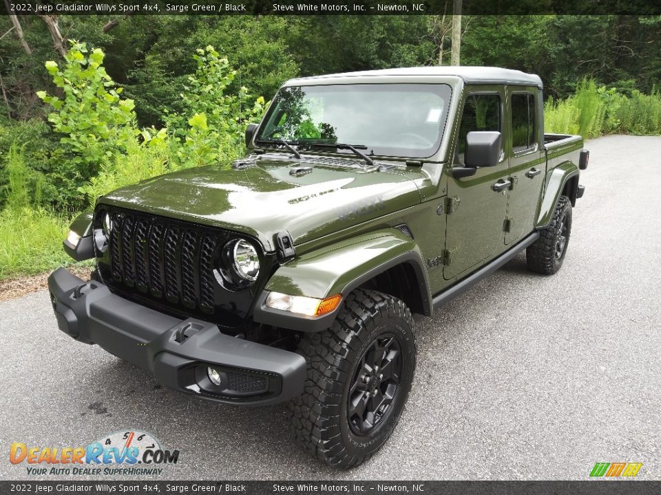 2022 Jeep Gladiator Willys Sport 4x4 Sarge Green / Black Photo #2