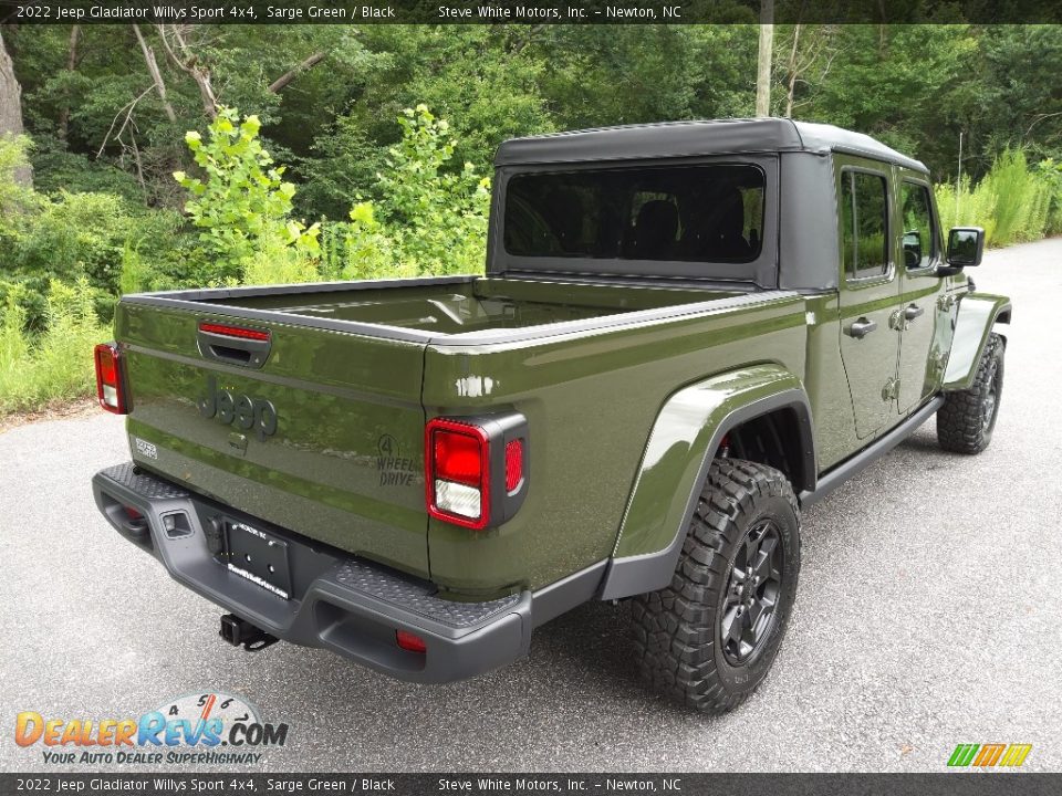 2022 Jeep Gladiator Willys Sport 4x4 Sarge Green / Black Photo #6