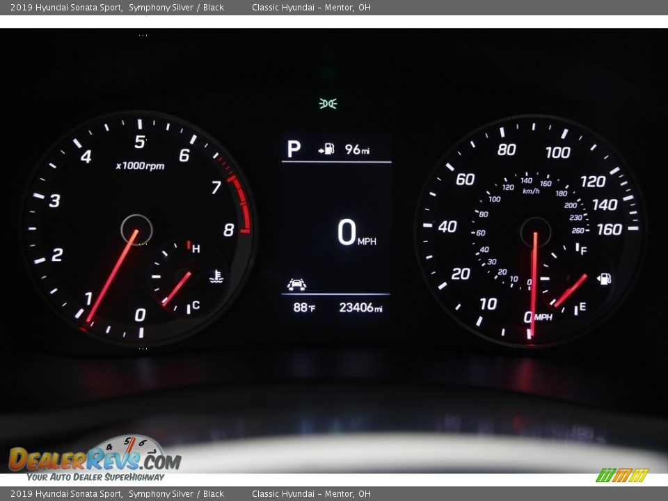 2019 Hyundai Sonata Sport Symphony Silver / Black Photo #8