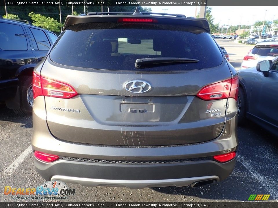 2014 Hyundai Santa Fe Sport AWD Canyon Copper / Beige Photo #3