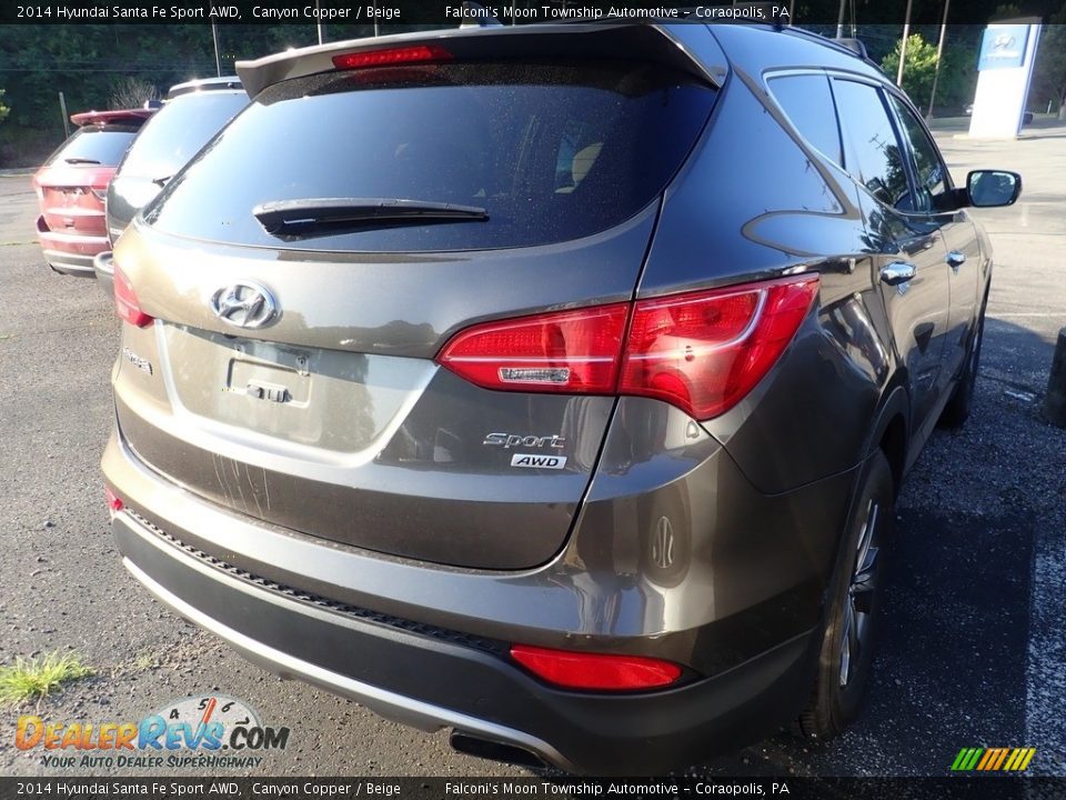 2014 Hyundai Santa Fe Sport AWD Canyon Copper / Beige Photo #4