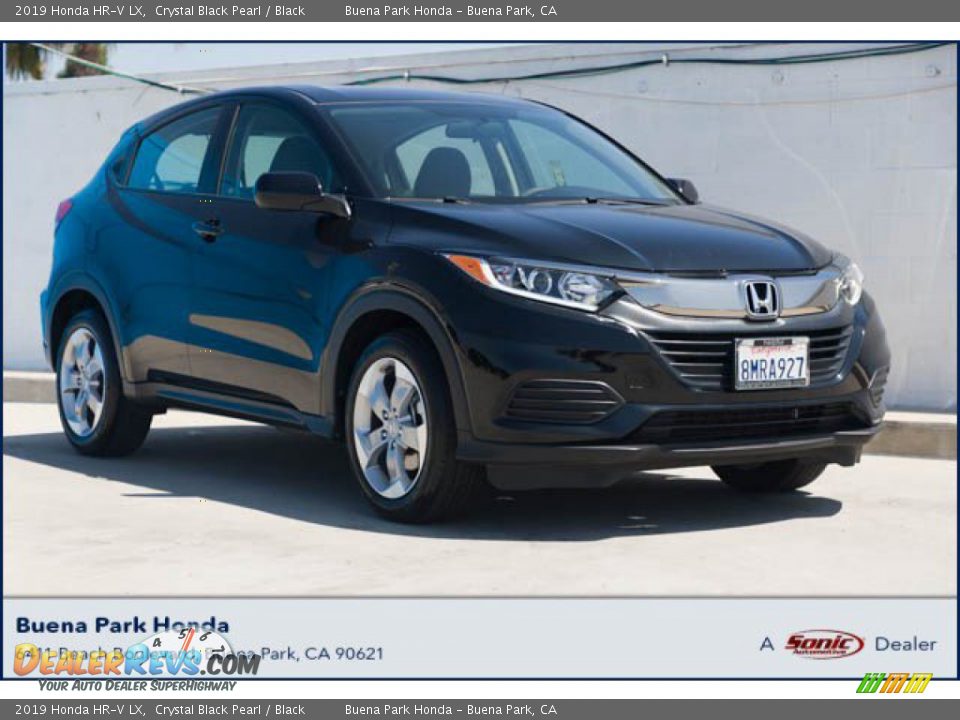 2019 Honda HR-V LX Crystal Black Pearl / Black Photo #1