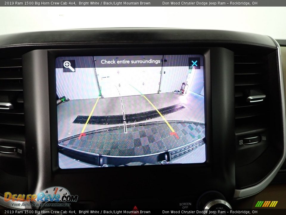 2019 Ram 1500 Big Horn Crew Cab 4x4 Bright White / Black/Light Mountain Brown Photo #3